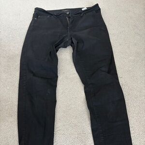 Banana Republic High Rise Skinny Fade Resistant Black Jeans Size 29/8